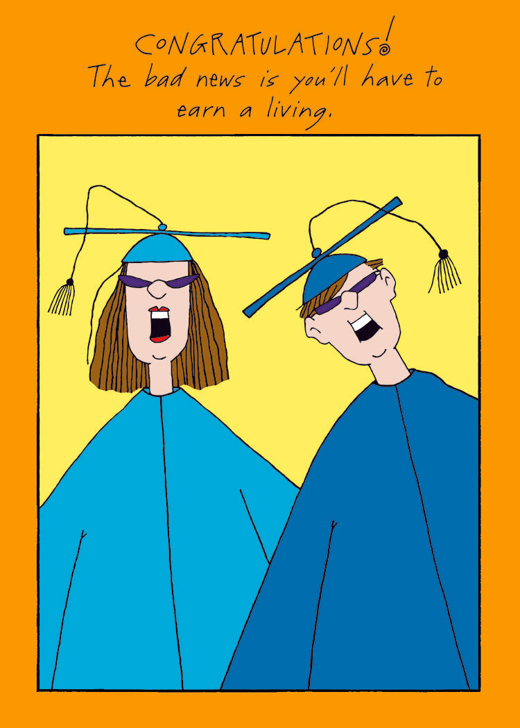Bad Graduation News Card