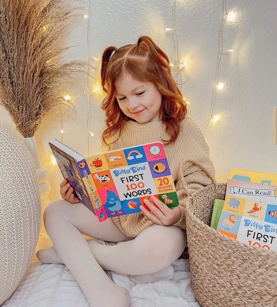 DITTY BIRD-FIRST 100 WORDS-RECHARGEABLE MUSICAL BOOK