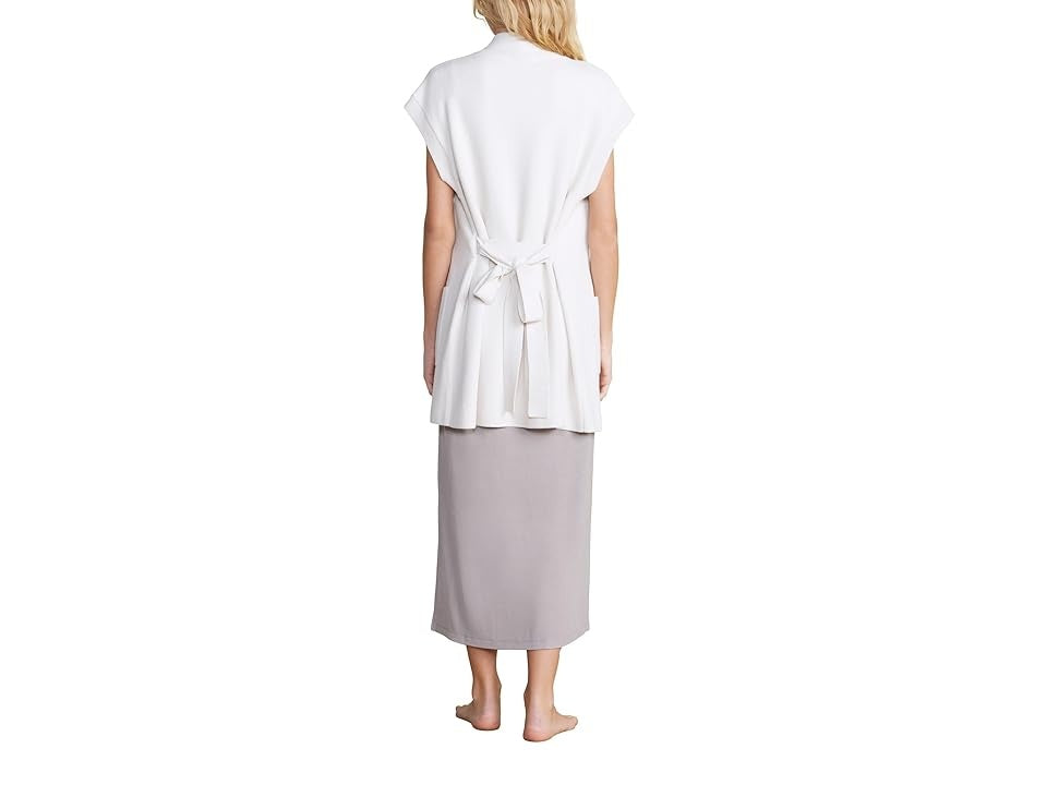 Cozy Chic UL Waist Tie Vest - Sand Dune - Sm.