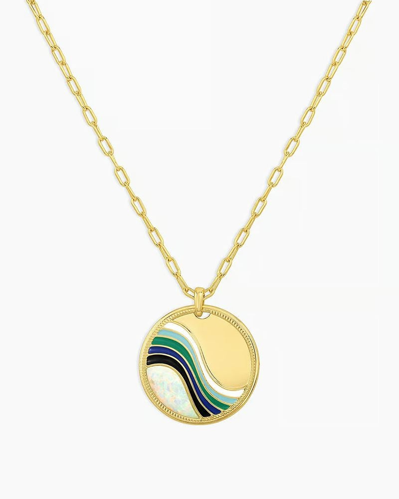 Swell Pendant Necklace (Gold)