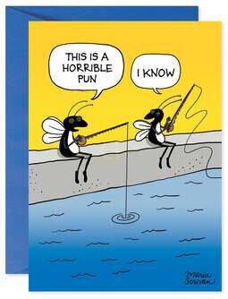 Fly Fishing Pun Father's Day Card