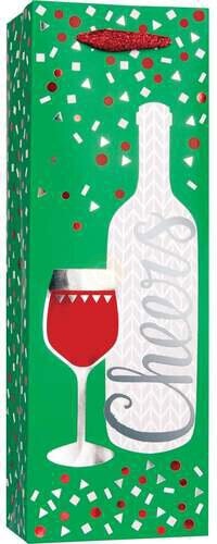 Christmas Cheers Tote Bag - Bottle