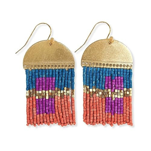 BIRDIE ABSTRACT EARRINGS MAGENTA