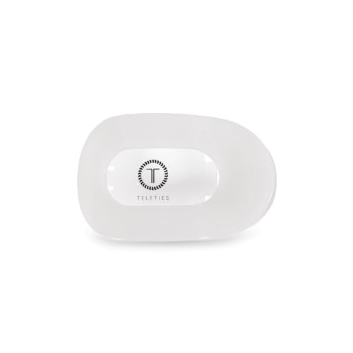 Round Flat hair Clip - Large - Coconut White