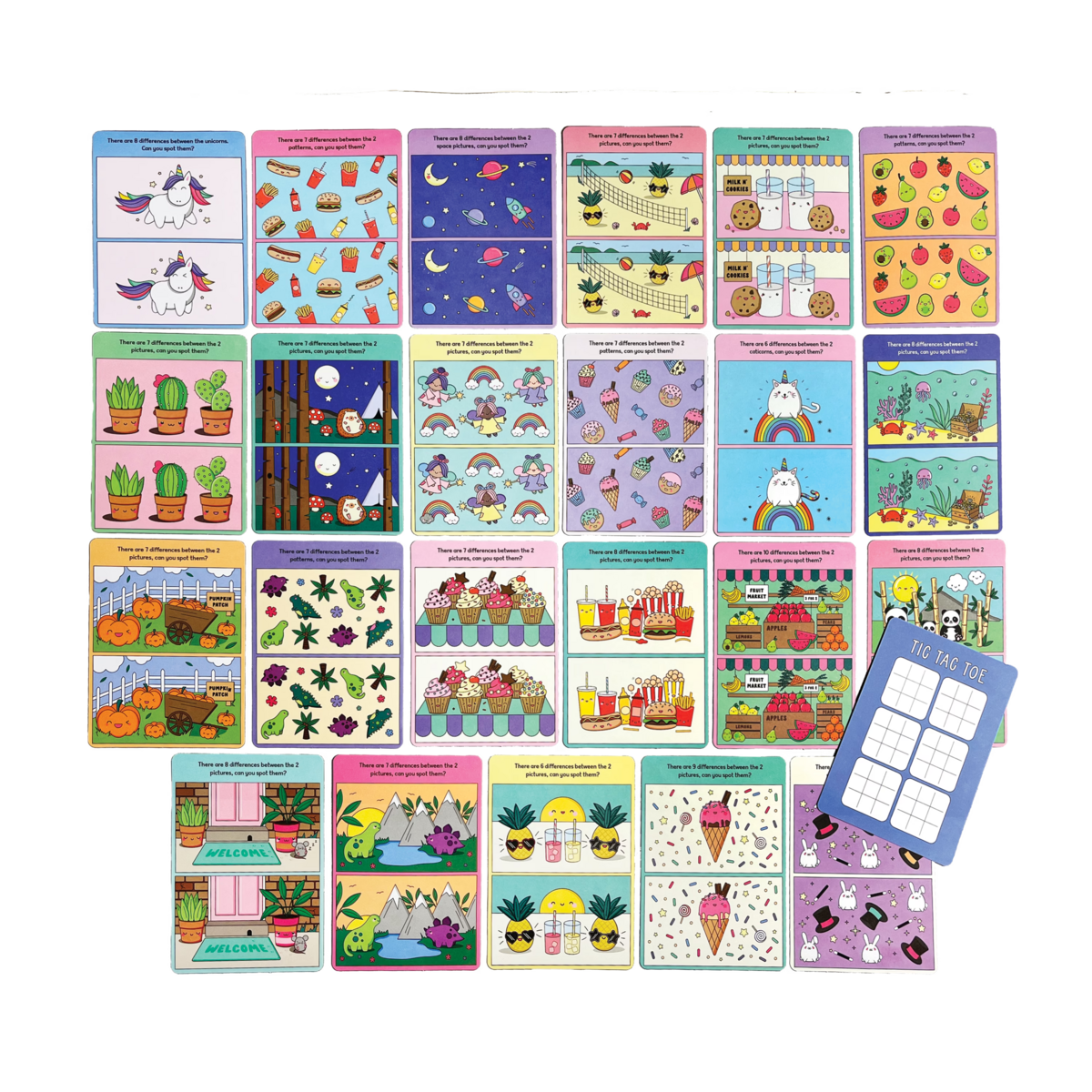 Spot the Difference Activity Cards (set of 24)