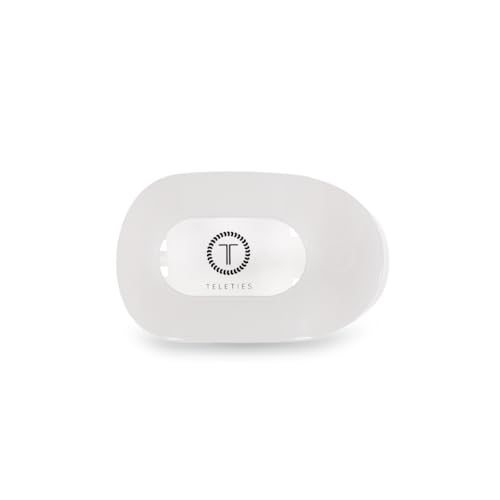 Round Flat Hair Clip - Small - Coconut White