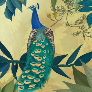 Cocktail Napkin - Gilded Peacock
