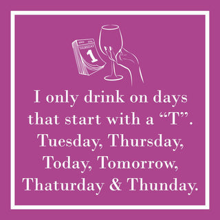 Cocktail Napkin - I Only Drink