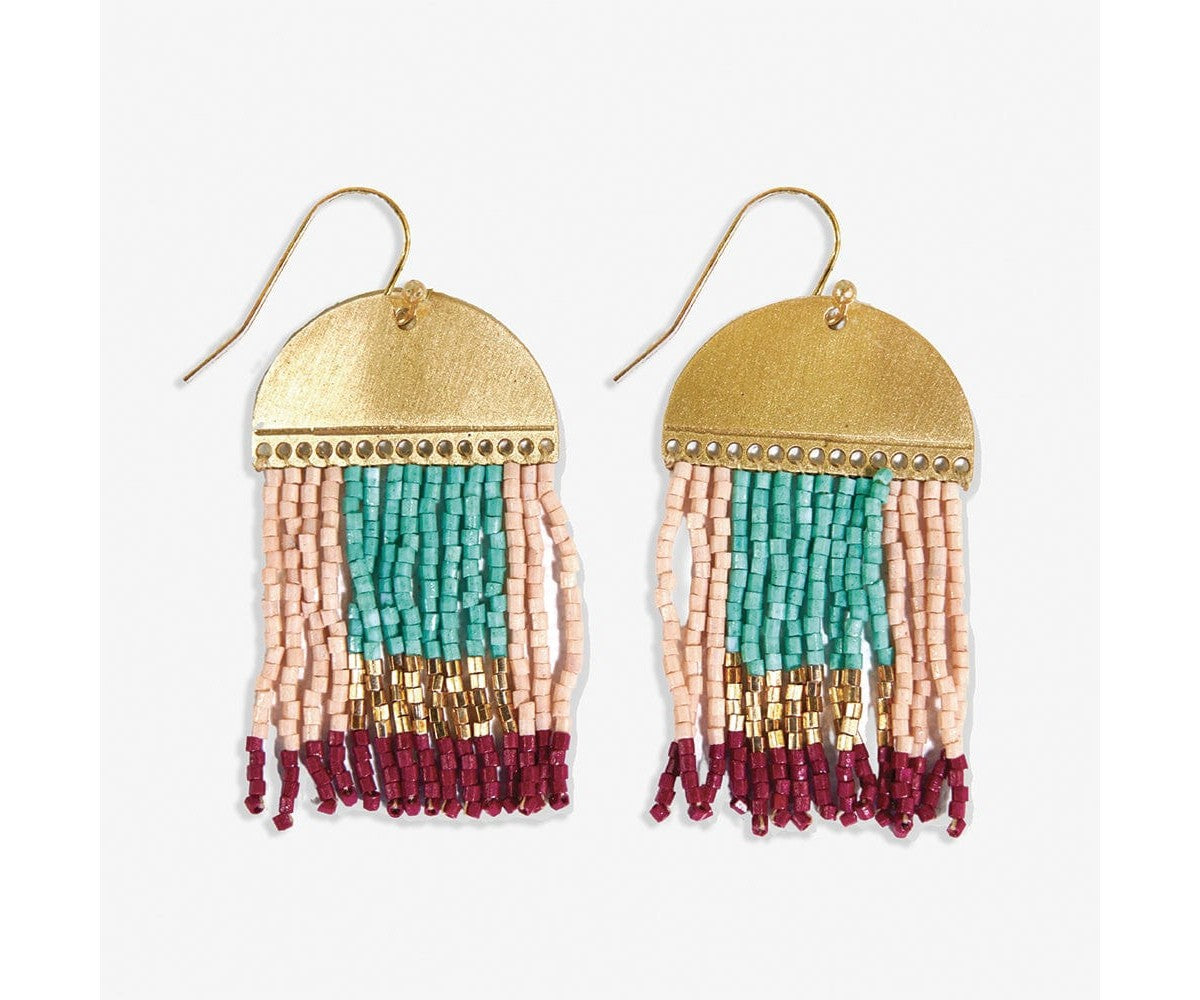 Birdie Abstract Earrings Light Pink