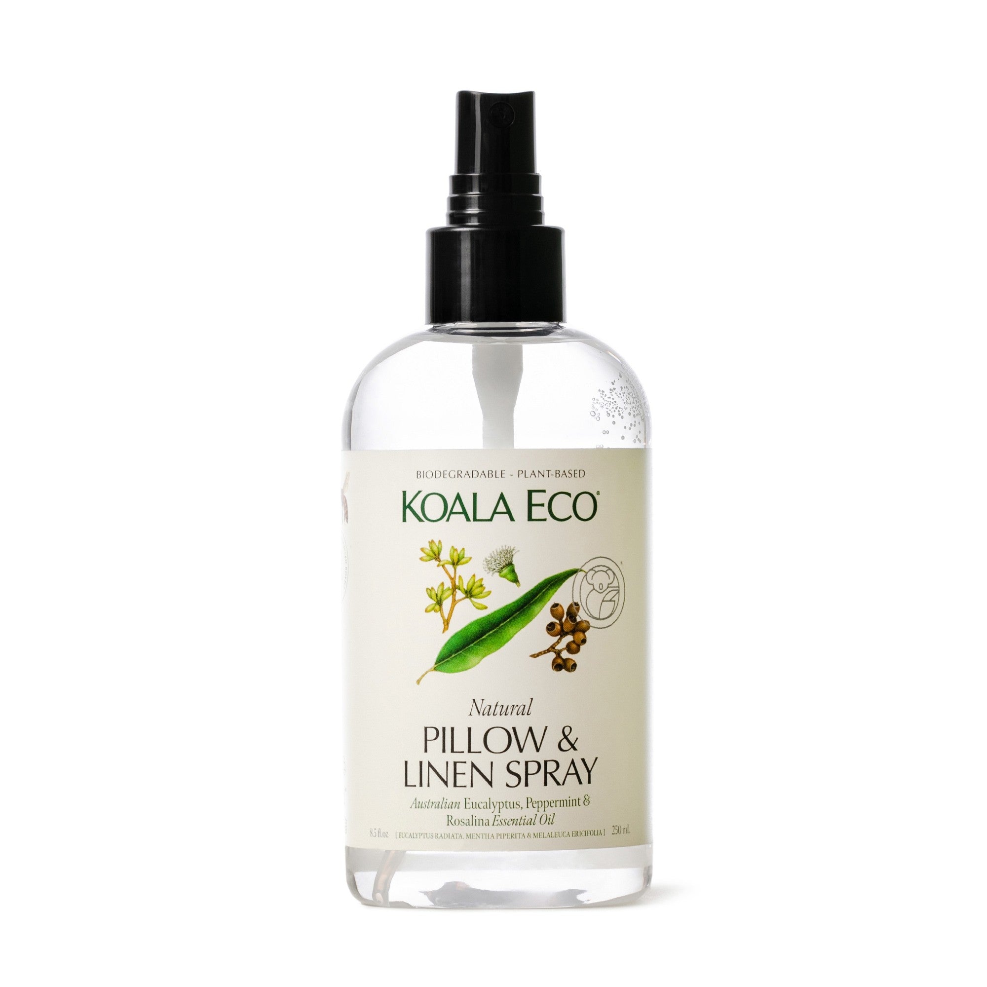 Natural Pillow and Linen Spray: Eucalyptus, Peppermint & Rosalina