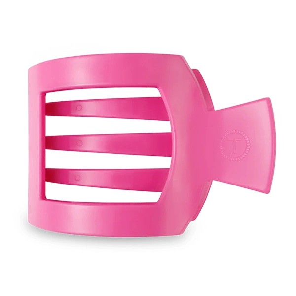 Square Flat Hair Clip - Small - Paradise Pink