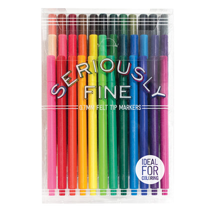 Seriously Fine Felt Tip Markers (set of 36)