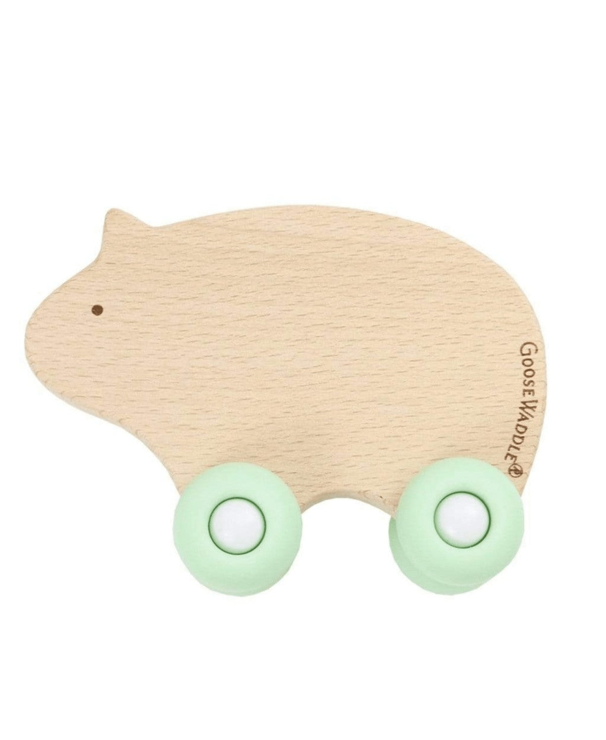 Teether w/Wheels - Bear Mint Wheels