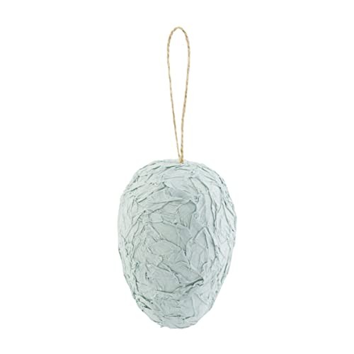 Blue Paper Mache Egg