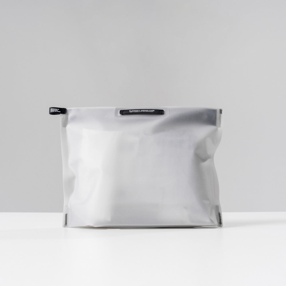 FlatPak Zipper Toiletry Case - Color: Light Grey