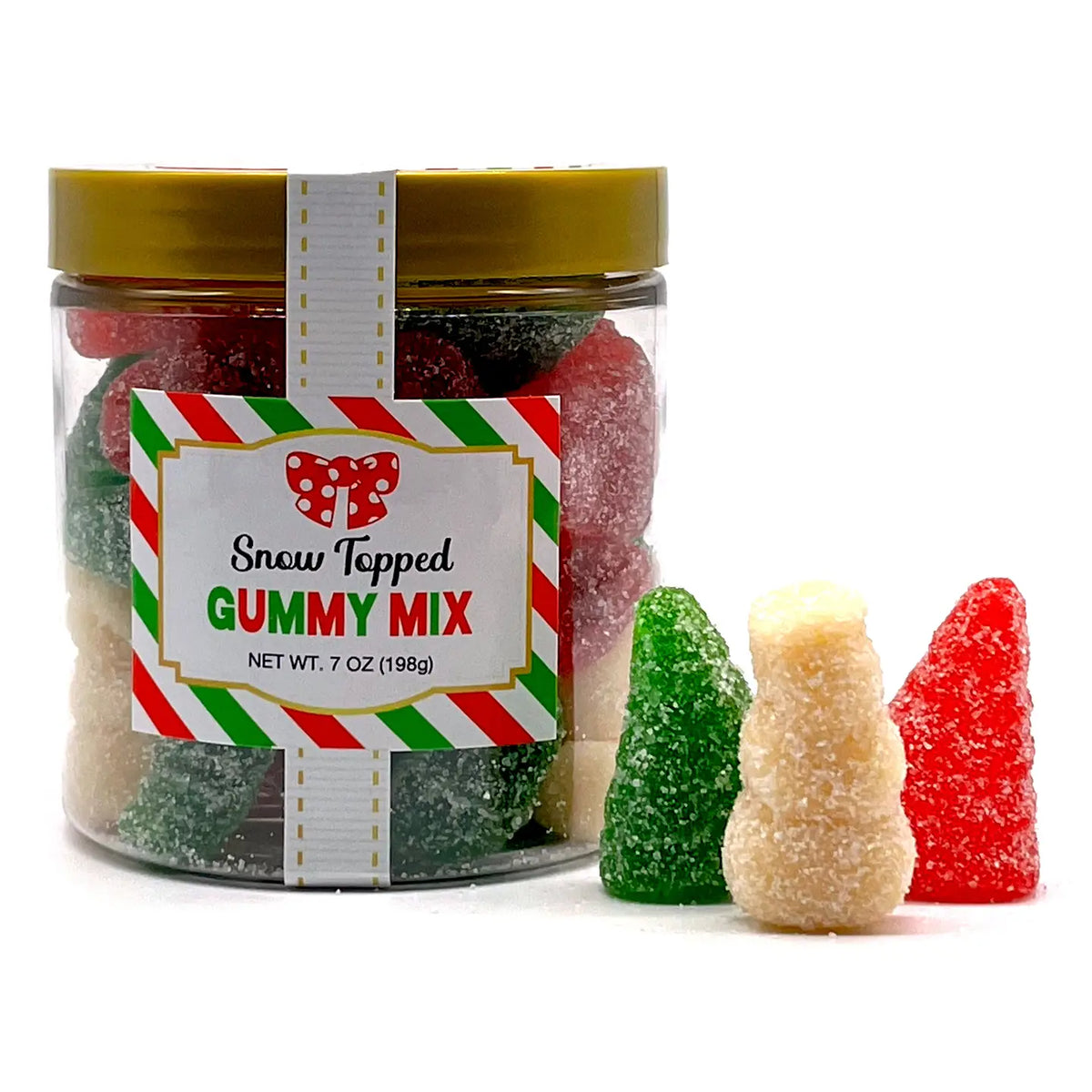 Christmas Candy - Sanded Gummy Trees & Snowmen