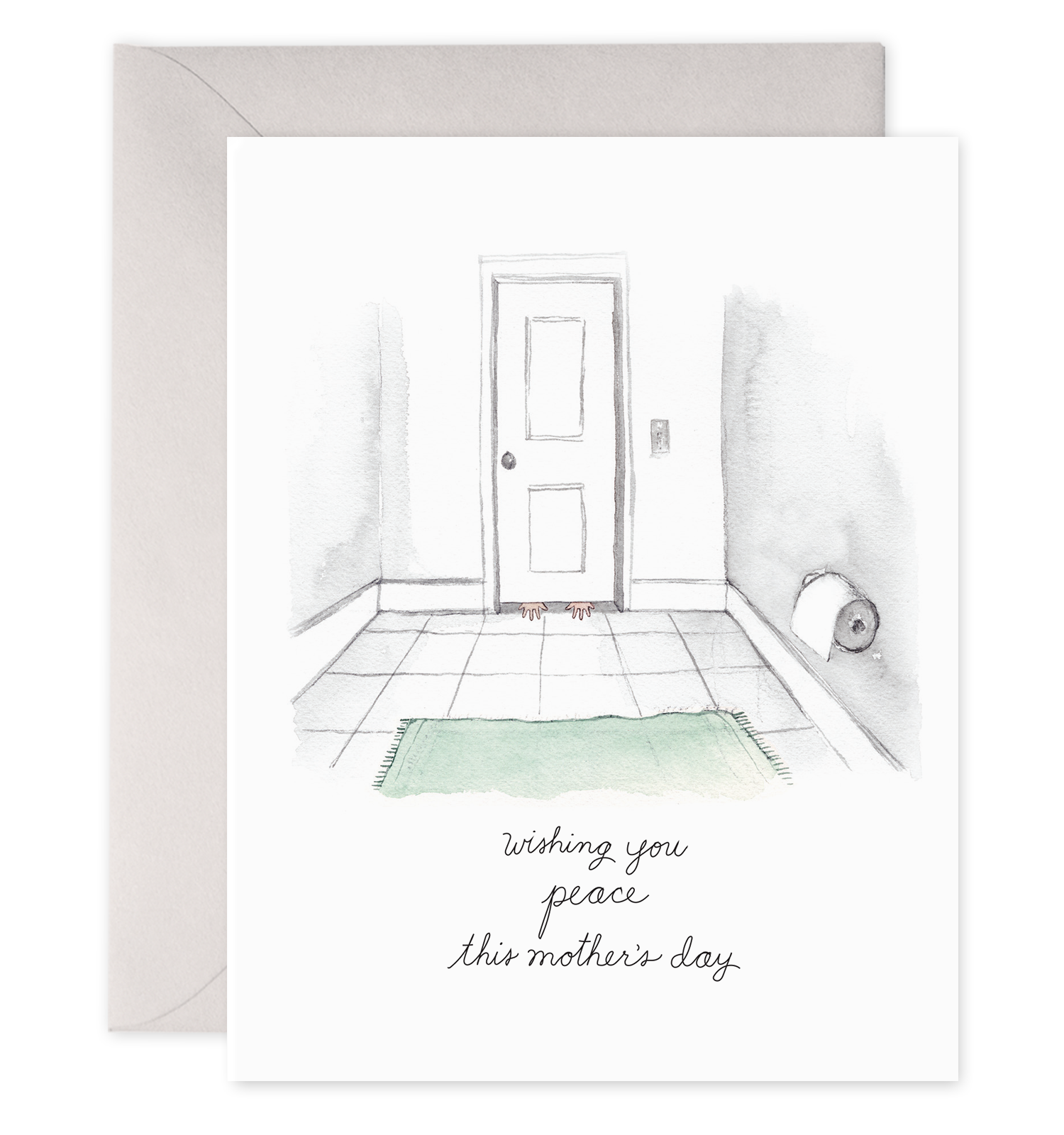BATHROOM PEACE MOTHER'S DAY CARD