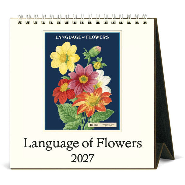 2027 LANGUAGE OF FLOWERS DESK CALENDAR