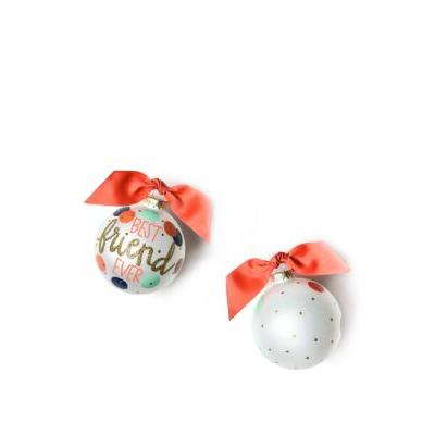 Best Friend Ever 100mm Glass Ornament