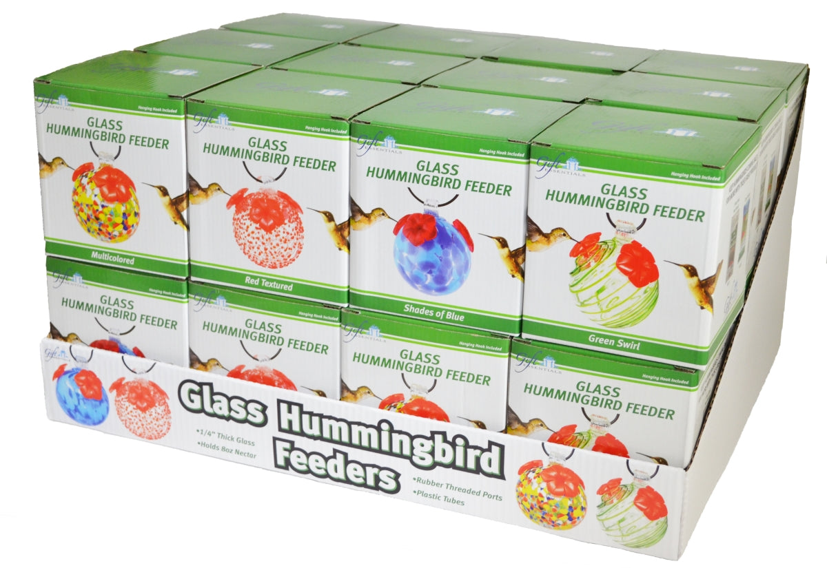 Glass Hummingbird Feeder