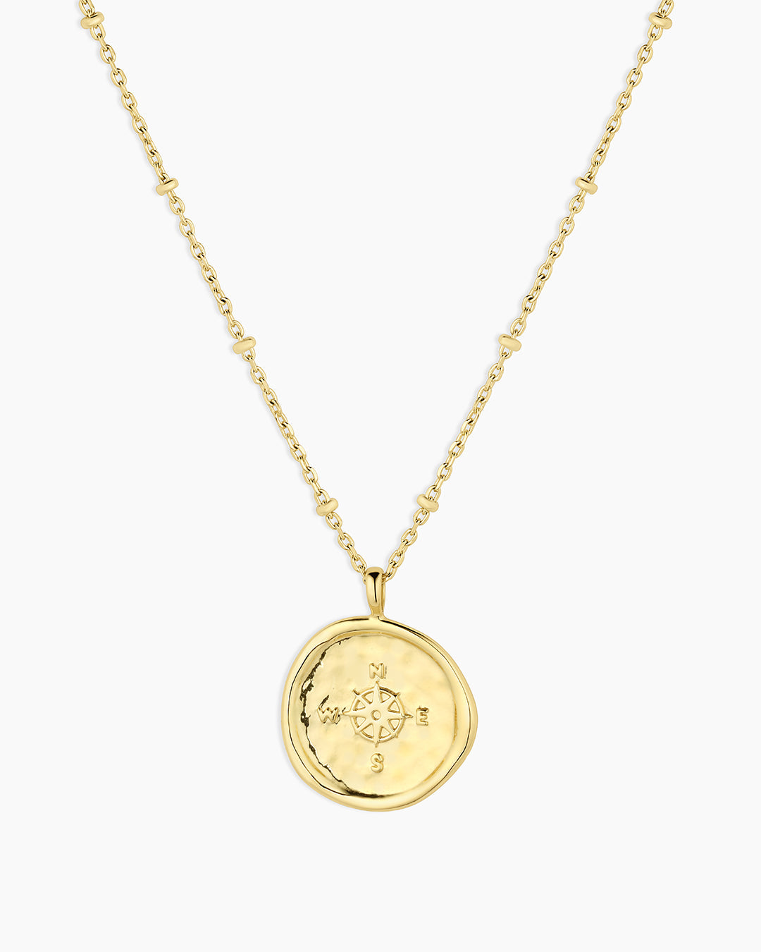 Compass Pendant Necklace (gold)
