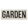 CAST IRON SIGN-"GARDEN"