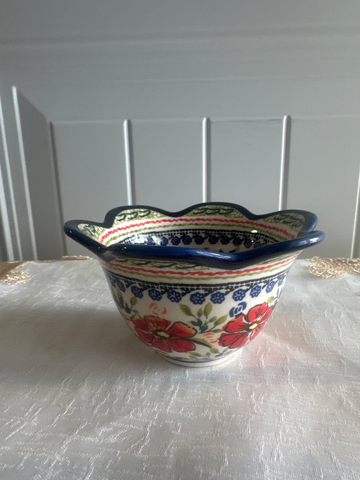 Small Petal Bowl - Polish Pottery