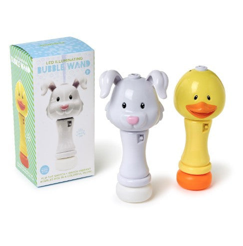 LED ILLUMINTING LIGHT & BUBBLE WANDS -DUCK OR RABBIT