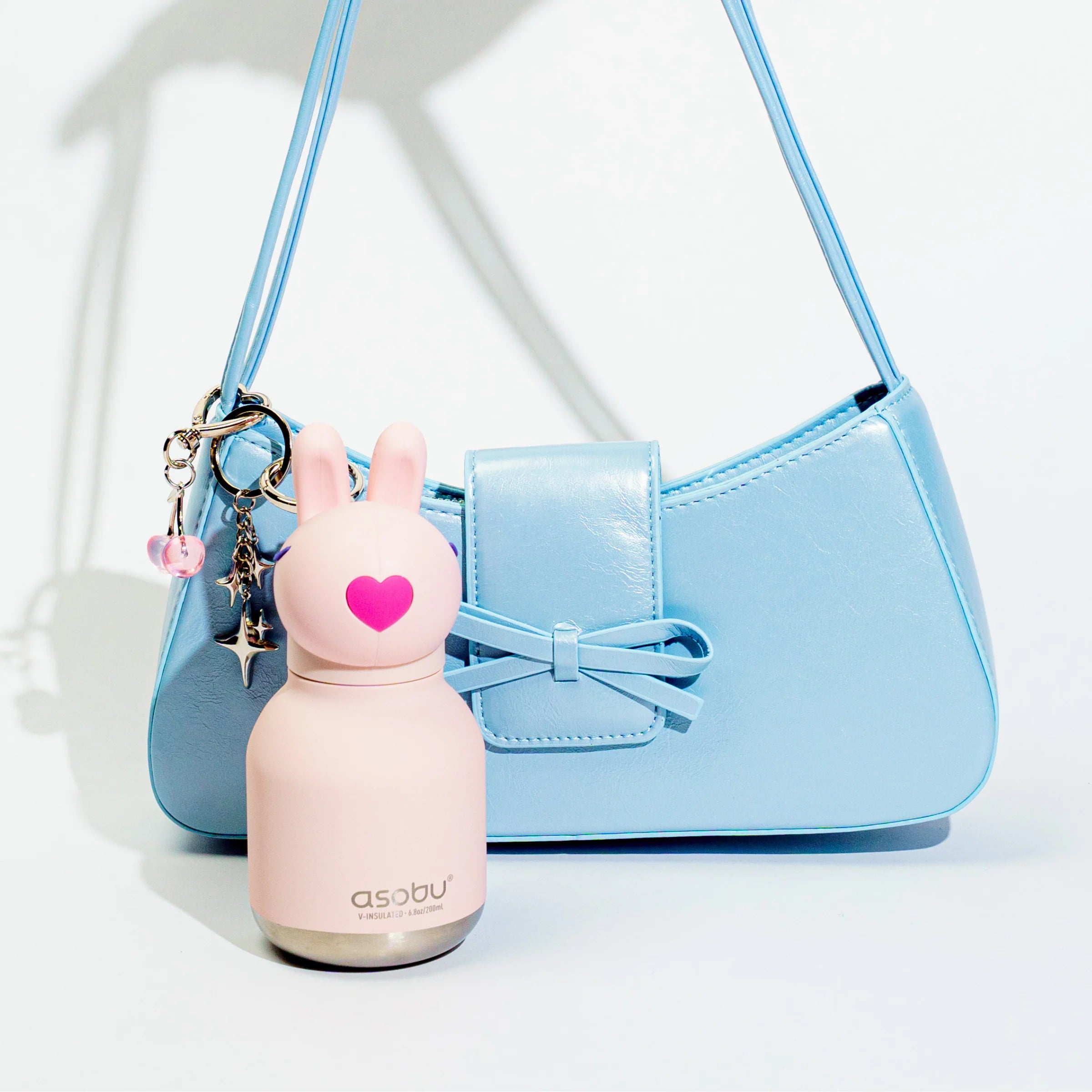 Bag Charm Water Bottle - Bunny