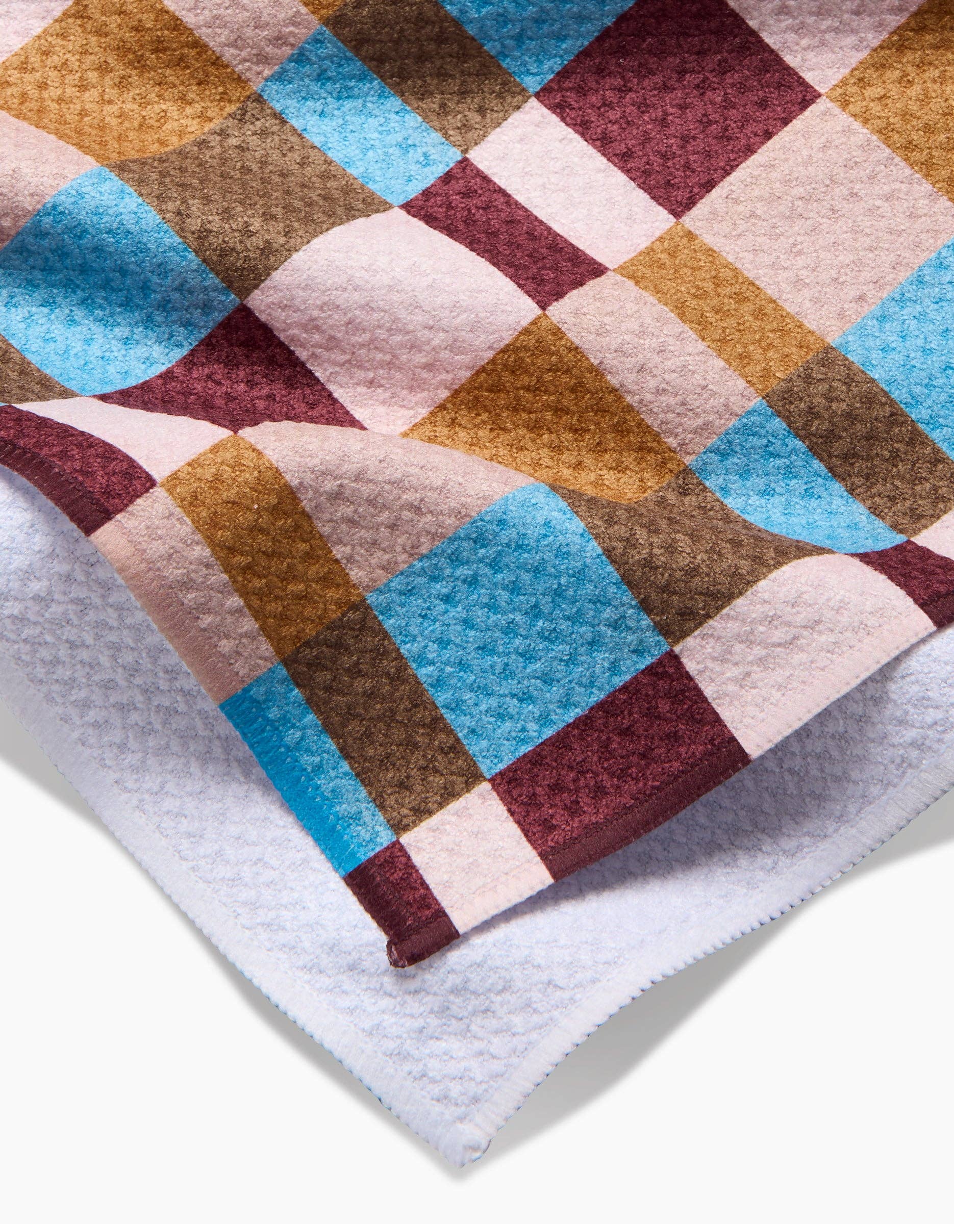 Tea Towel - Cozy Day Checkers