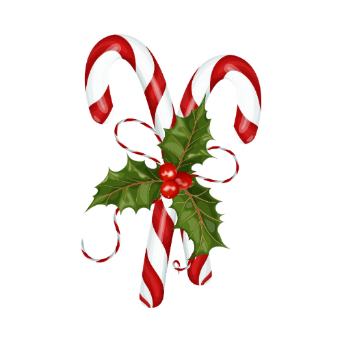 Acrylic Napkin Weight, Candy Cane