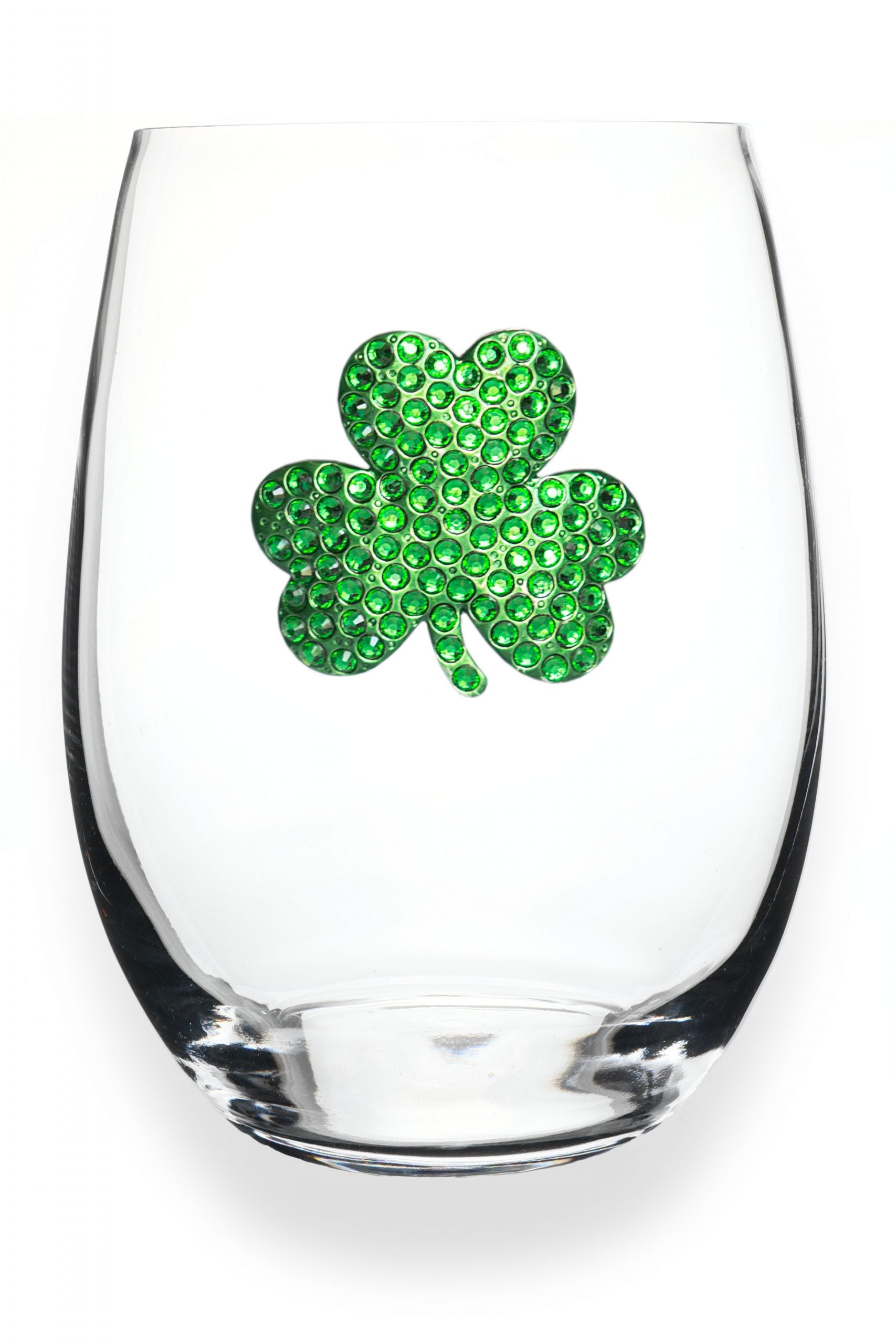 Shamrock Stemless Wine Glass