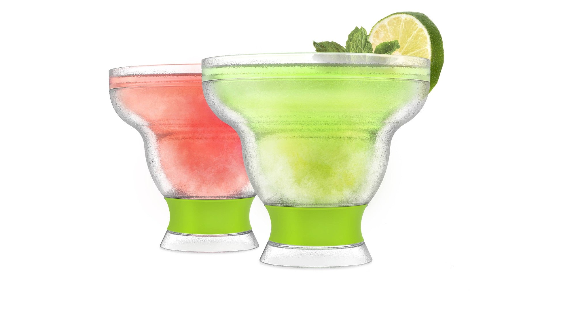 Margarita Freeze Cooling Cups in Green (set of 2)