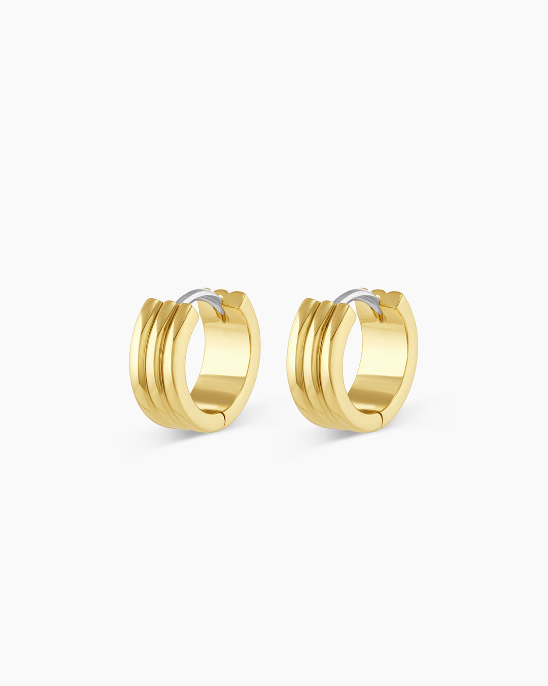 Reed Hoops - Gold (stainless steel post)