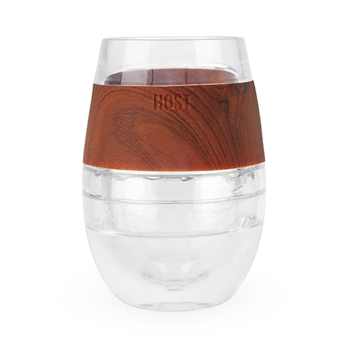 Wine Freeze Cooling Cup in Wood Single