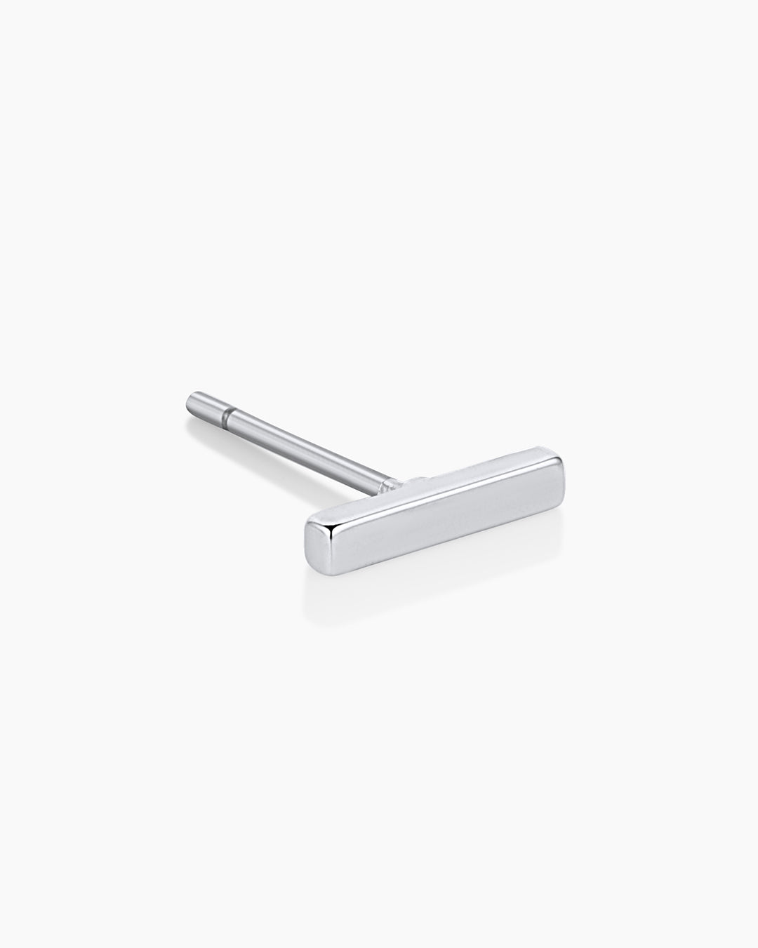 Bar Charm Stud (rhodium)