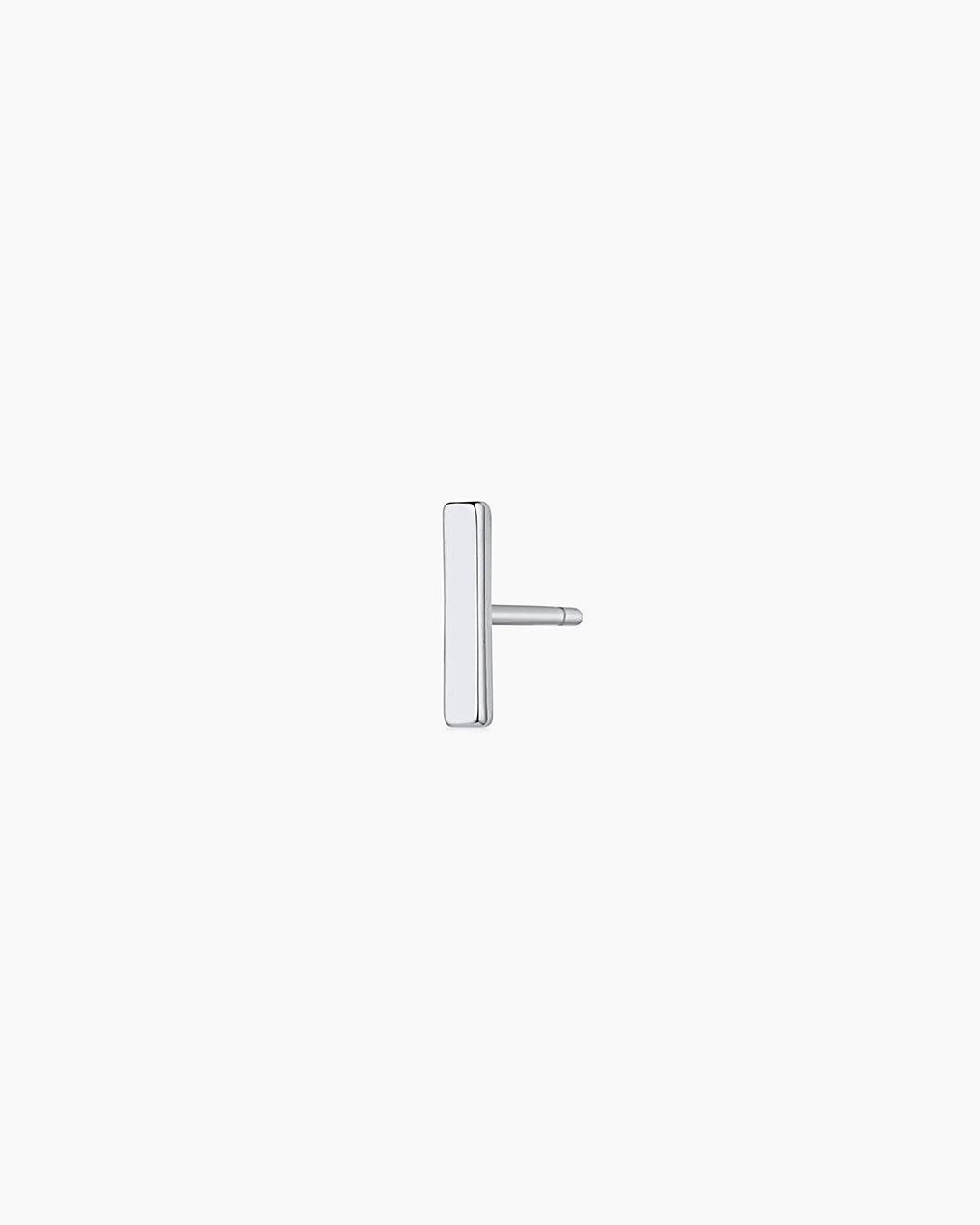 Bar Charm Stud (rhodium)
