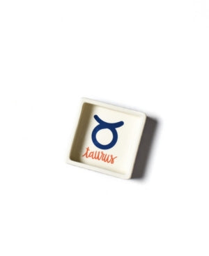 Zodiac Taurus 3.5 Square Trinket Bowl