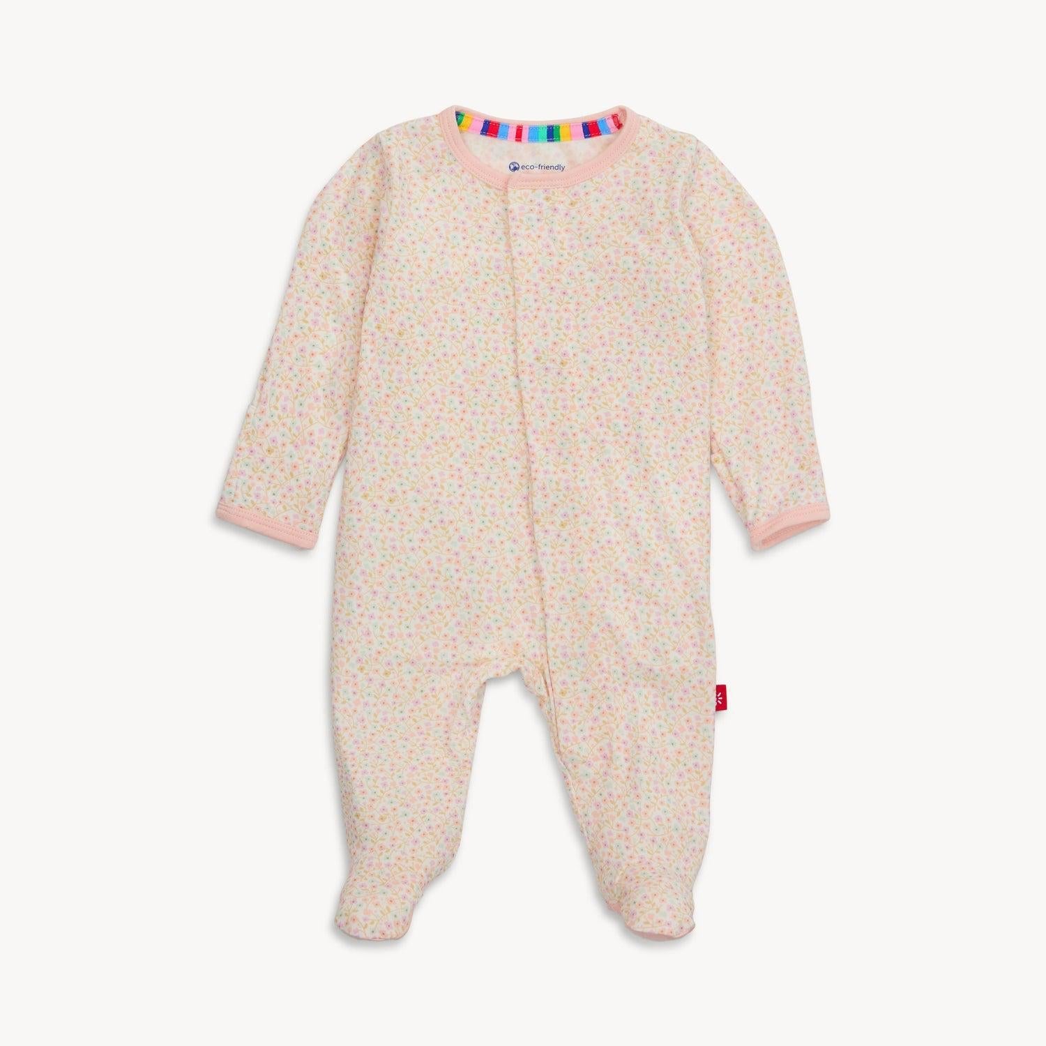 BEDFORD FLORAL MAGNETIC FOOTIE 0-3 MOS