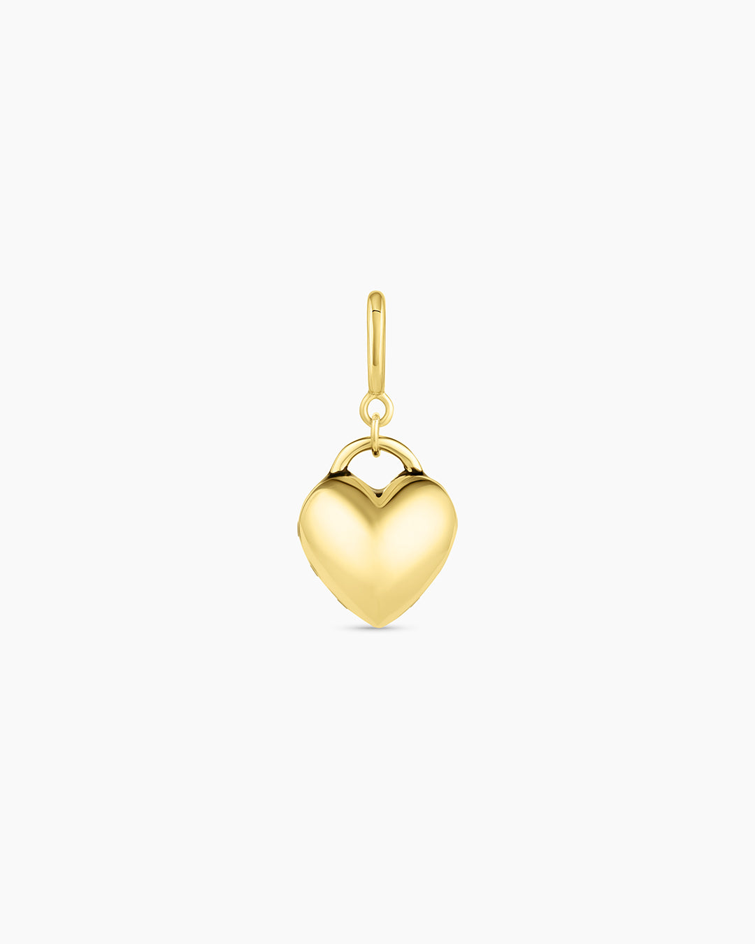 Heart Charm Stud - Gold