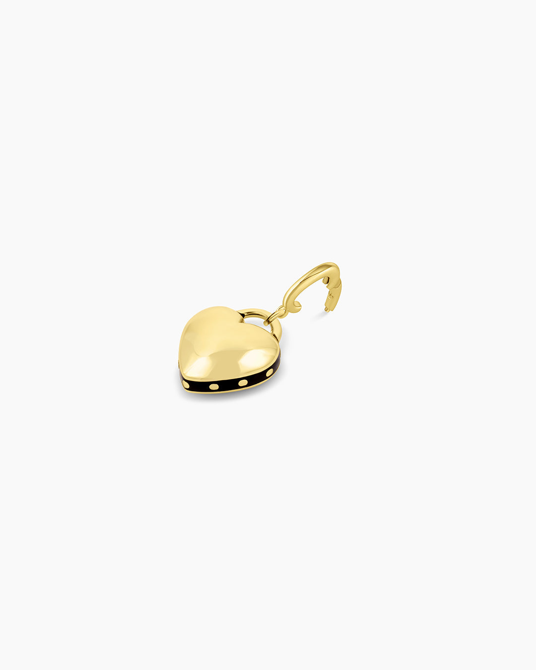 Heart Charm Stud - Gold
