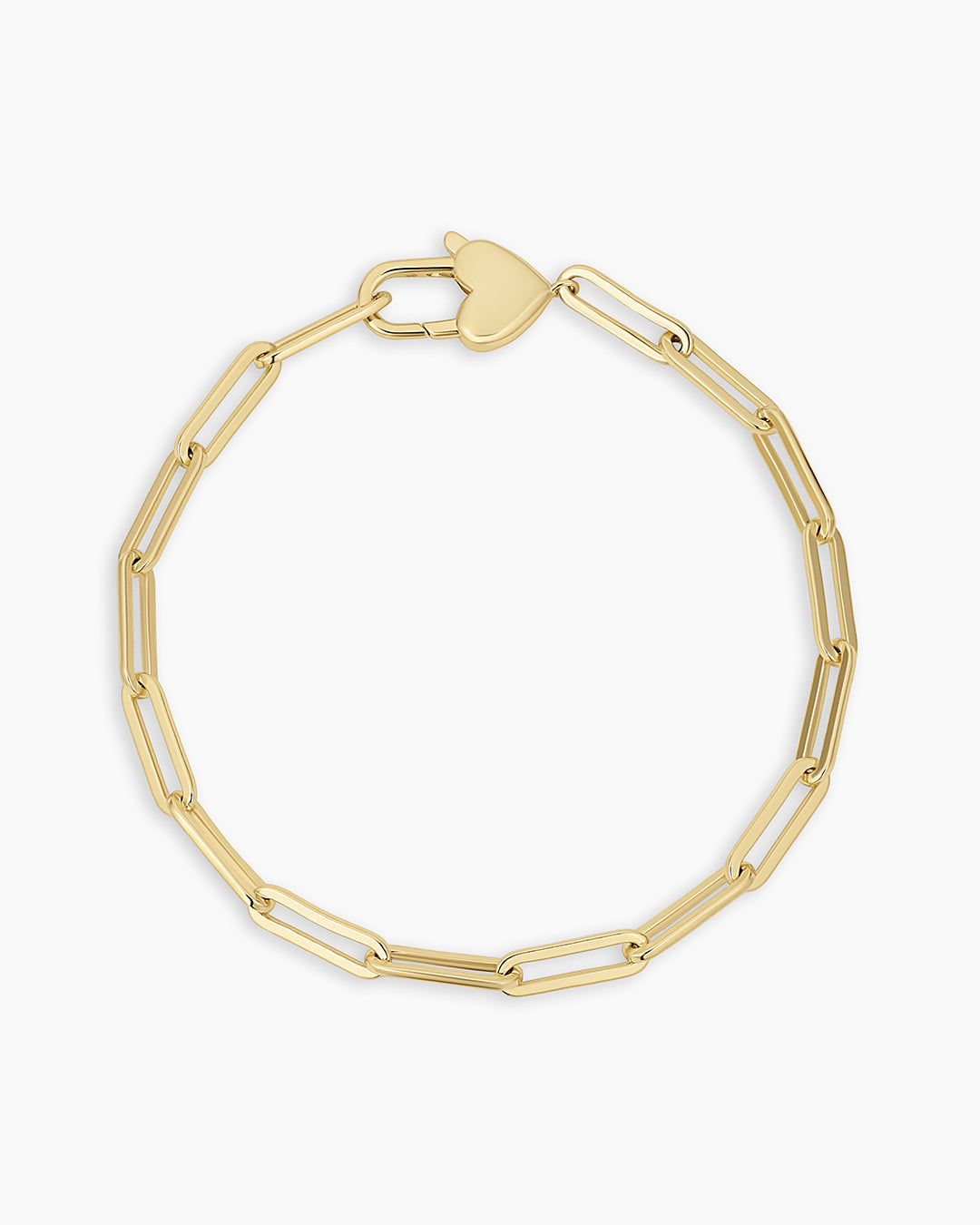 Heart Padlock Bracelet (gold)