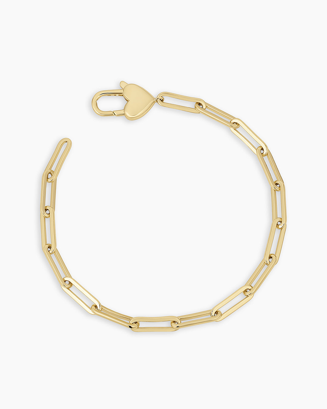 Heart Padlock Bracelet (gold)