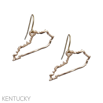 Kentucky State Earrings