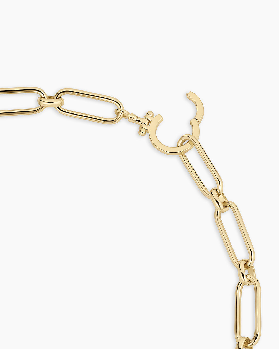 Zoey Statement Link Necklace (gold)