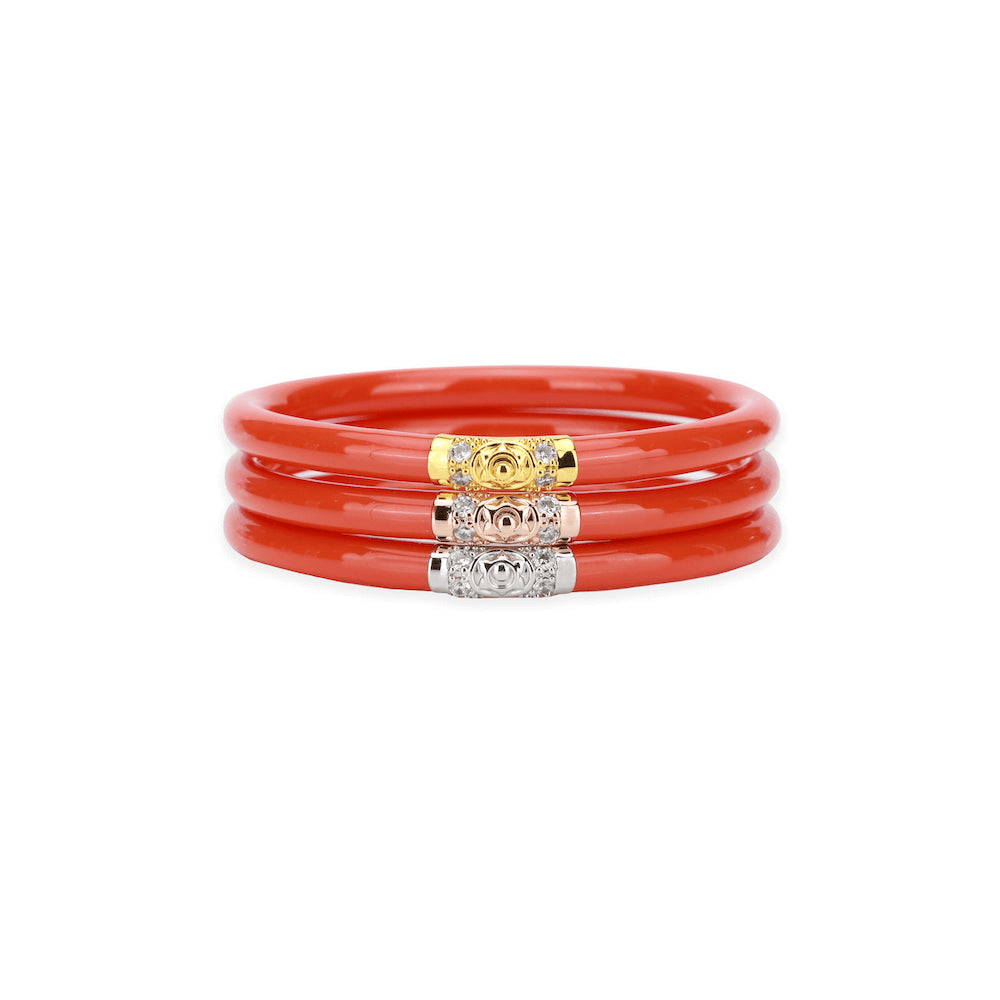 CORAL THREE KINGS SMALL SET OF THREE BANGLES