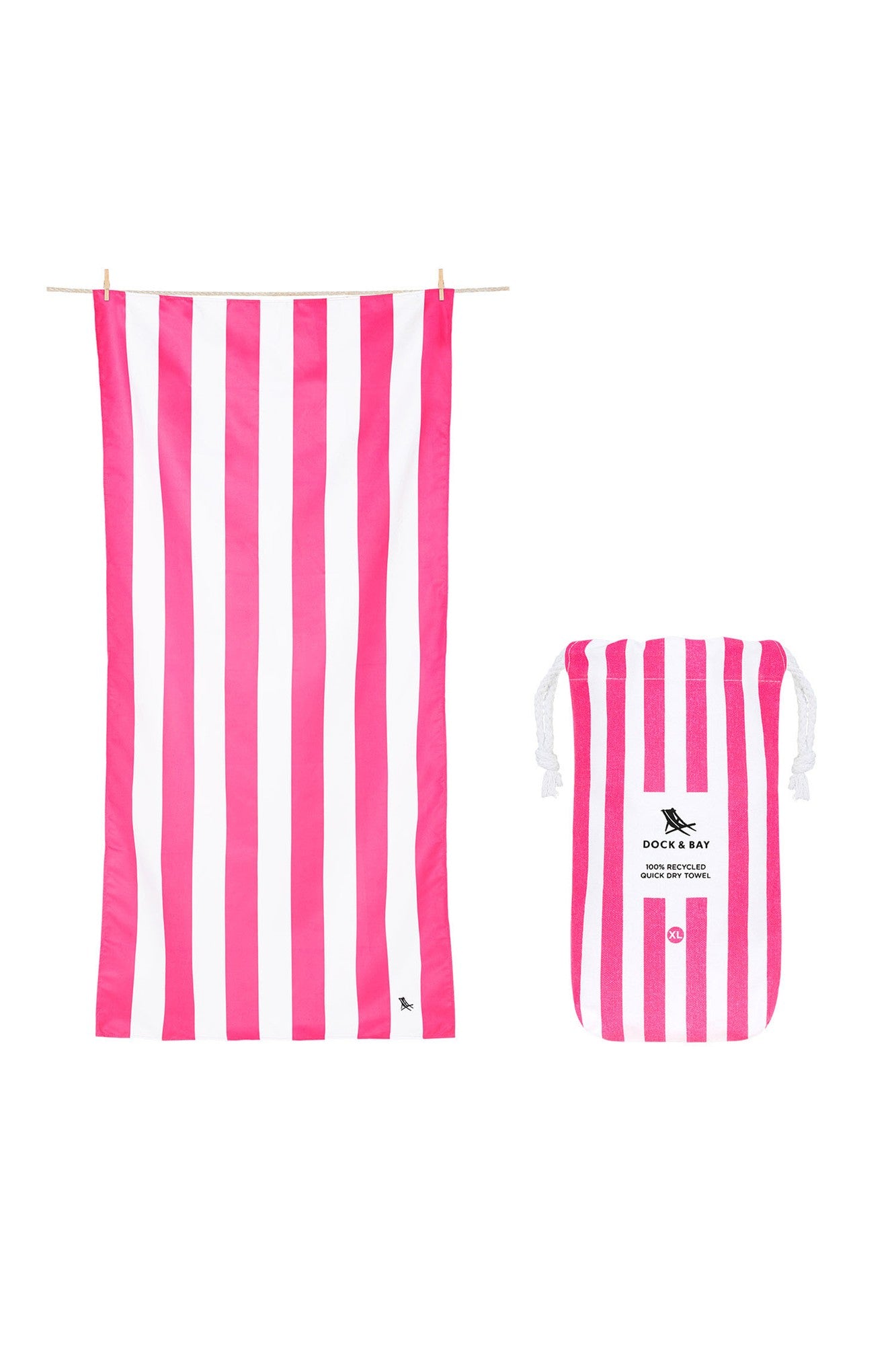 Quick Dry XL Towel - Phi Phi Pink