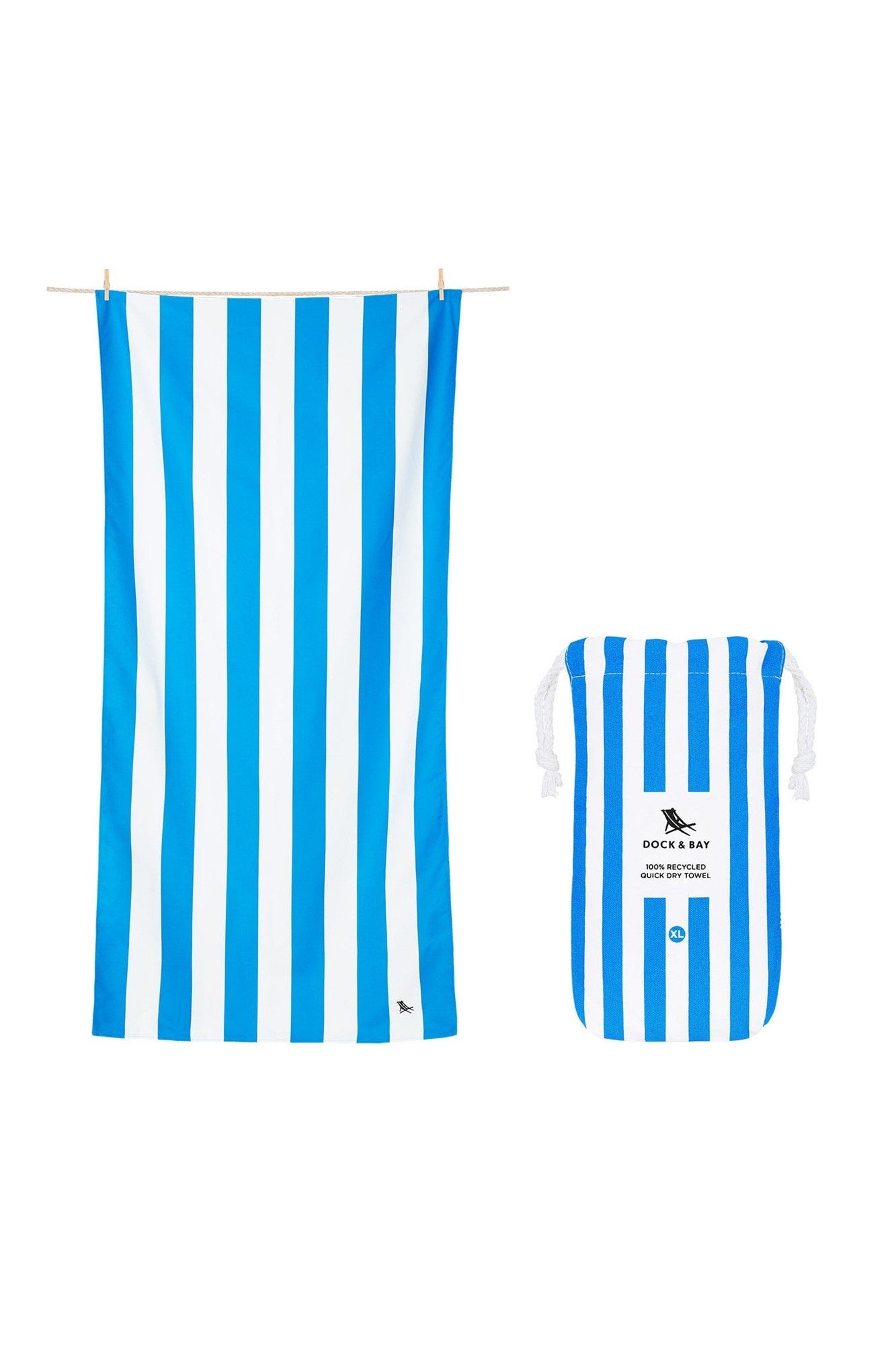 Quick Dry XL Towel - Bondi Blue