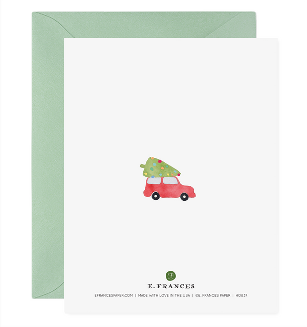 FA LA LA LA TREES CHRISTMAS CARD