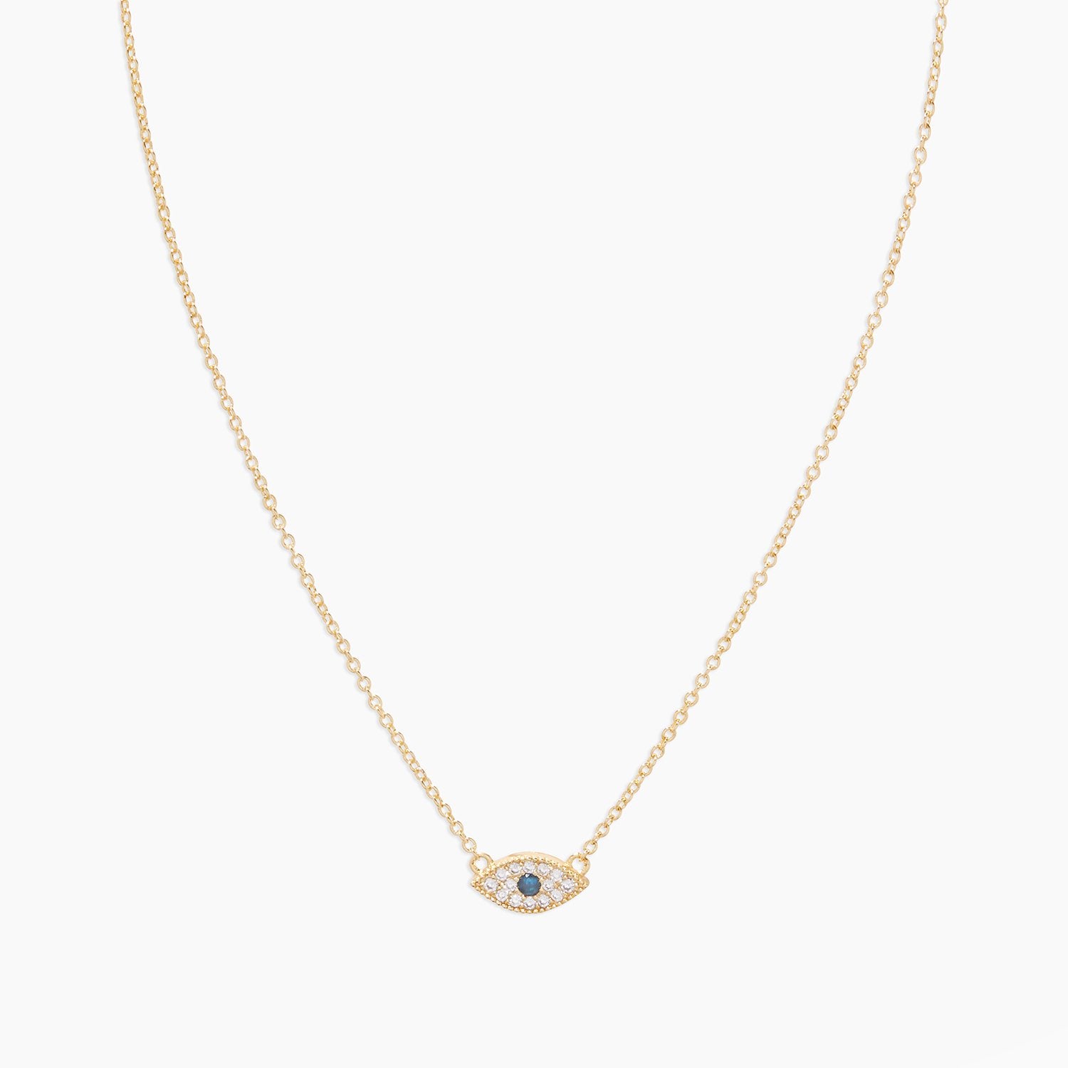 Evil Eye Charm Necklace (gold)
